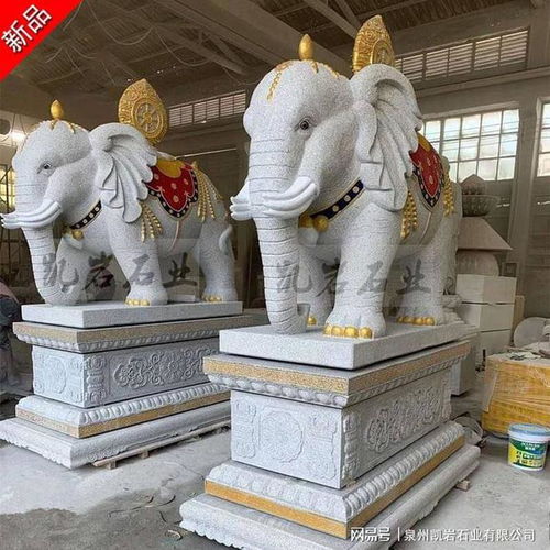 石雕大象雕塑 永恒的艺术与象征